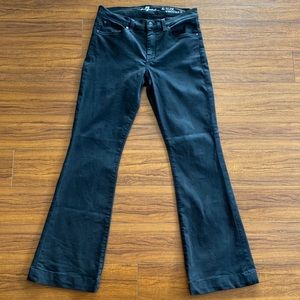 7 For All Mankind The Slim Trouser Black Jeans - Size 29